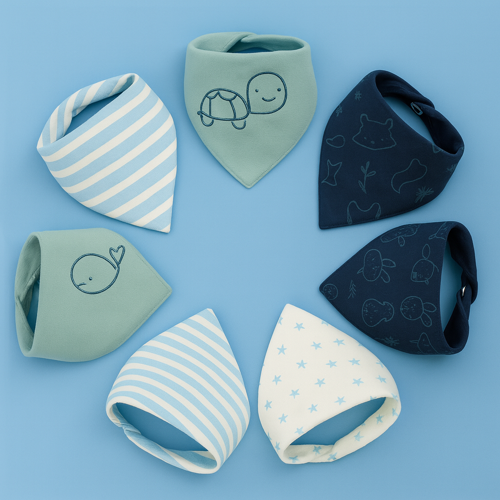Baby Boy Bibs & Burp Cloths