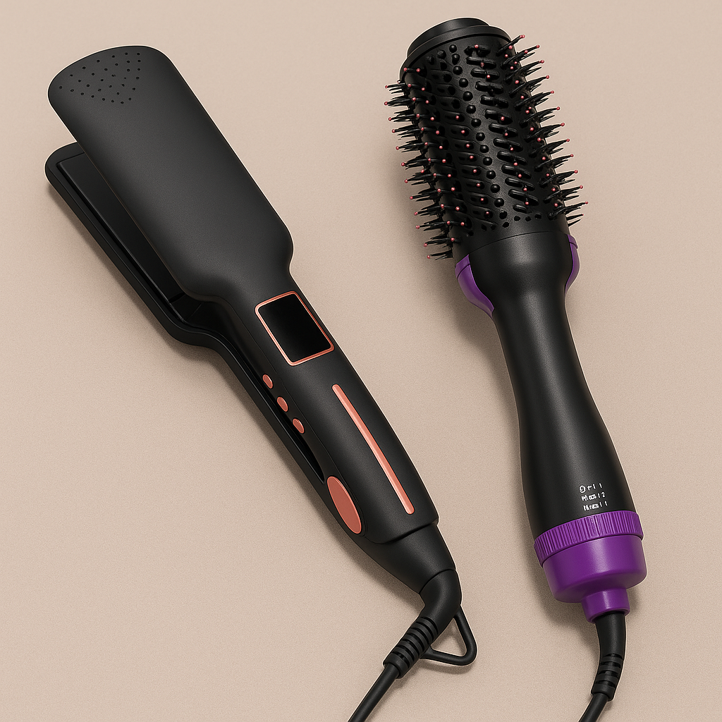 Hair straightener & Hot Air-Brushes