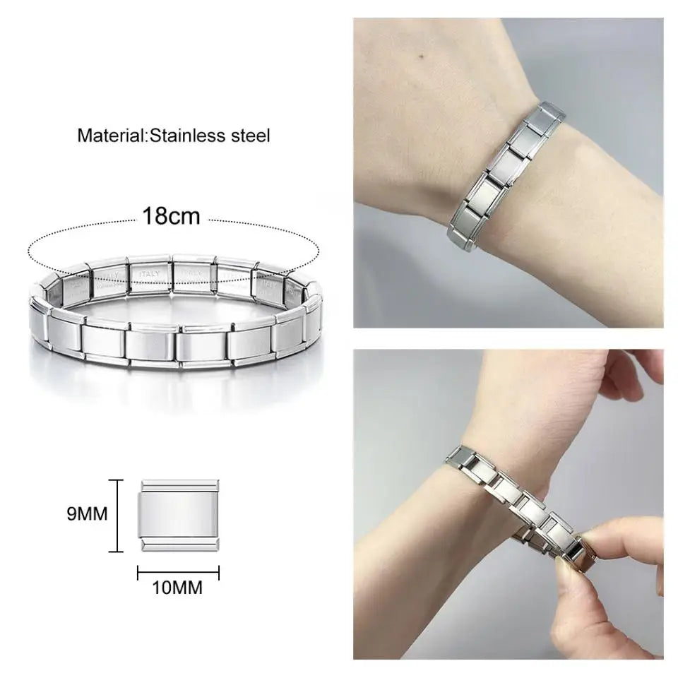 Classic Stainless Steel Pendant Italian Chain Link Men Women Suitable