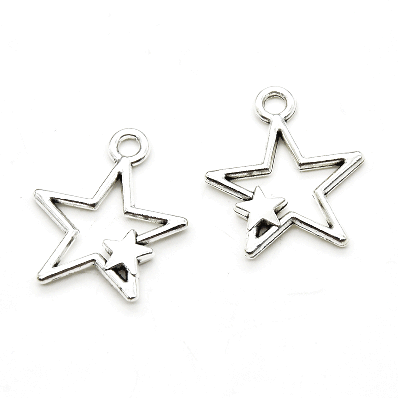 Diy Alloy Jewellery Accessories Vintage Silver Pendant