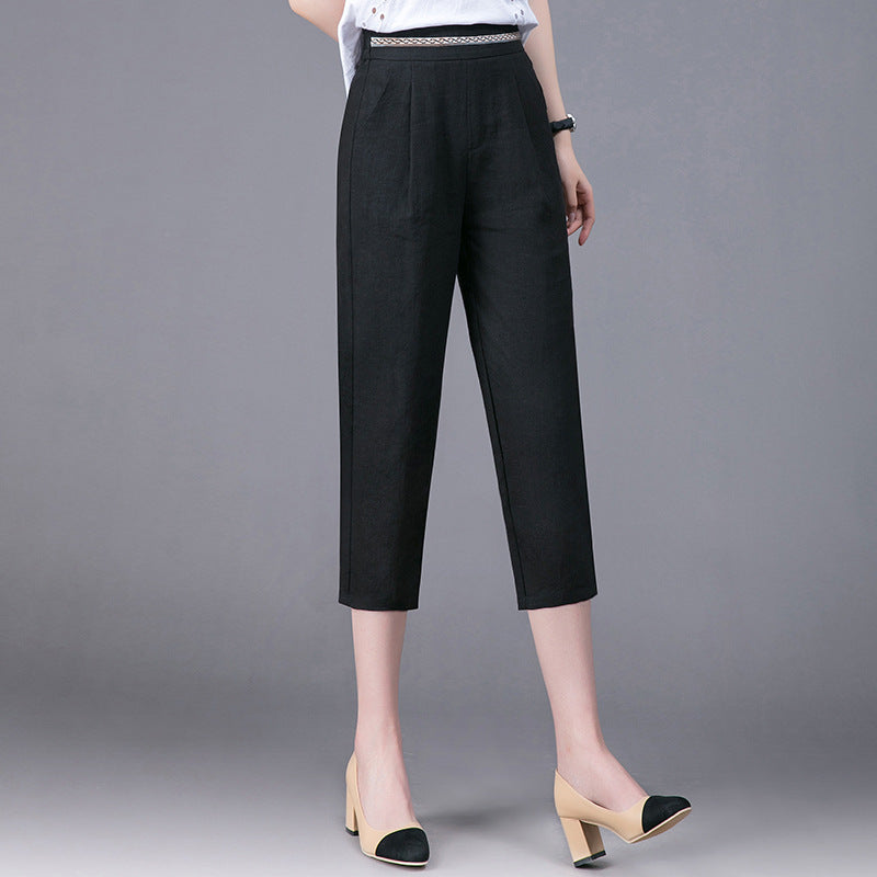 Summer Linen Harem Pants for Women