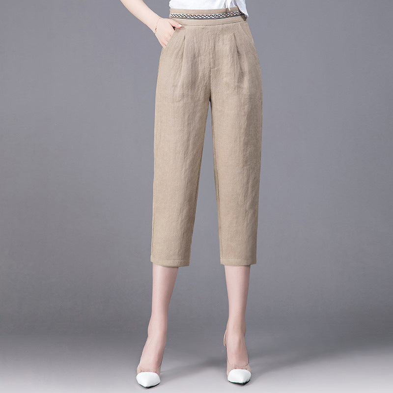 Summer Linen Harem Pants for Women
