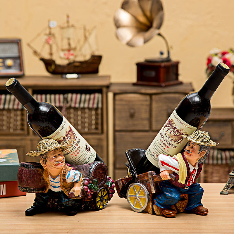 Chef Wine Rack Decoration