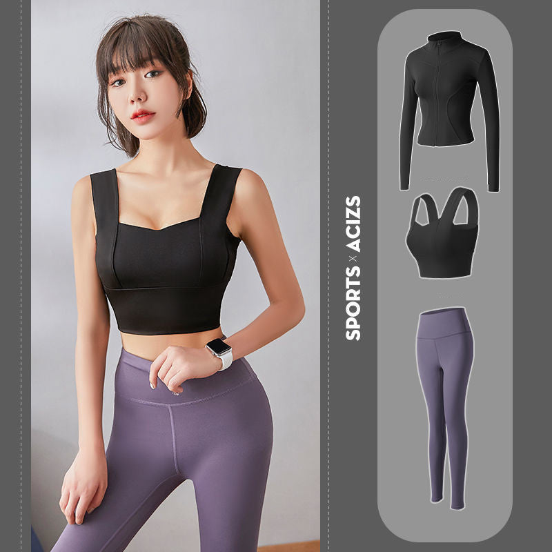 Three-piece Fitness Clothes for Autumn
