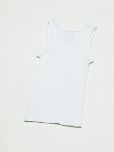 Fruit of the Loom Boy's Cotton Tank Top Undershirt (10-Pack), White