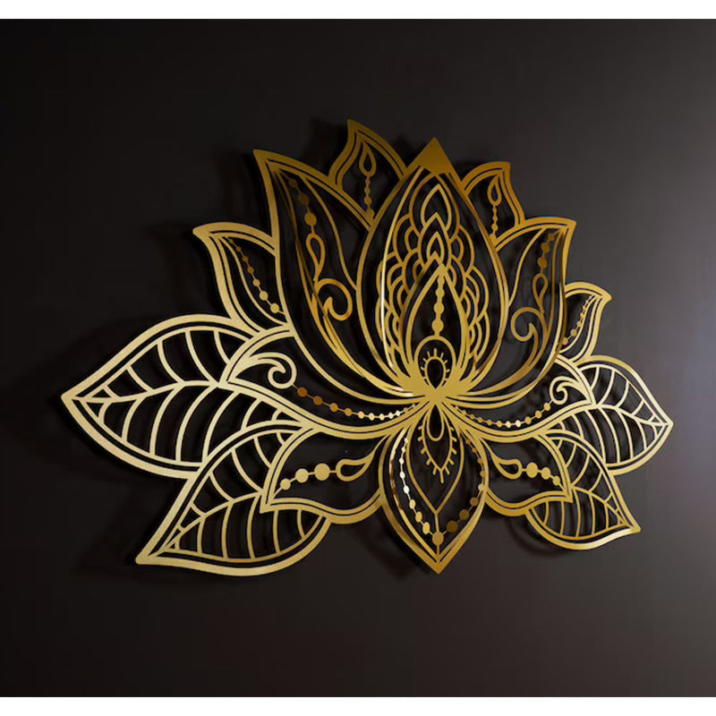 Metal Lotus Wall Art
