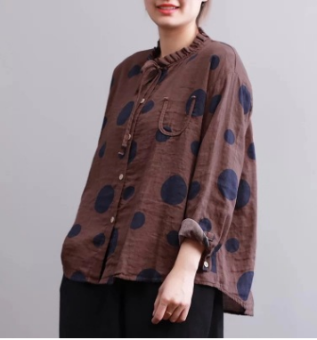 Polka Dot Women's Blouse