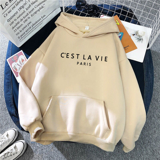 Women's Letter Print Hoodie