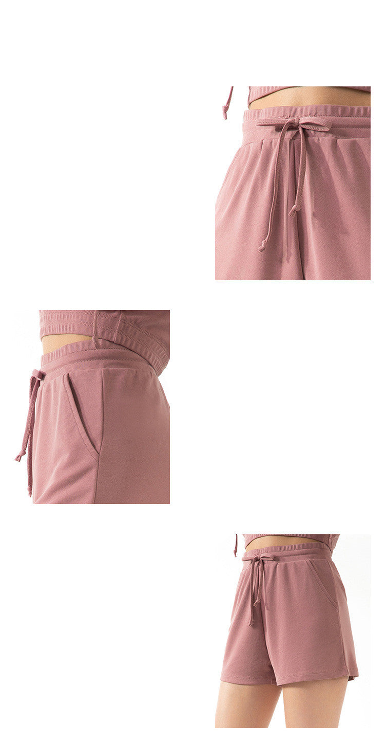 Lace Loose Women's Shorts for Fitness and Yoga