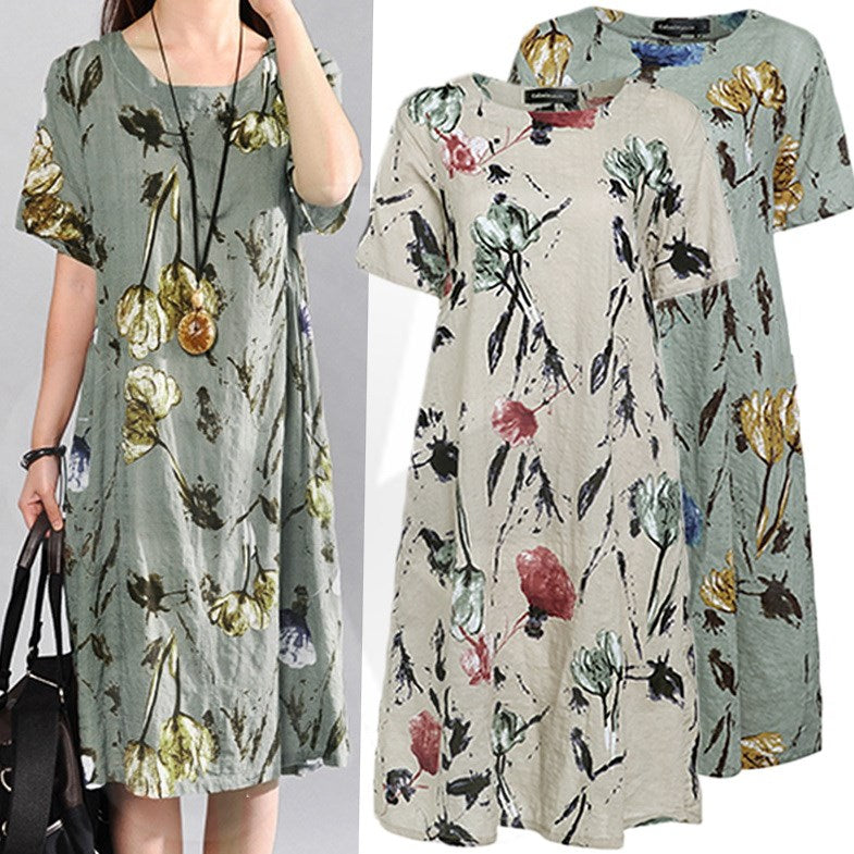 Bohemian Floral Print Women's Dresses