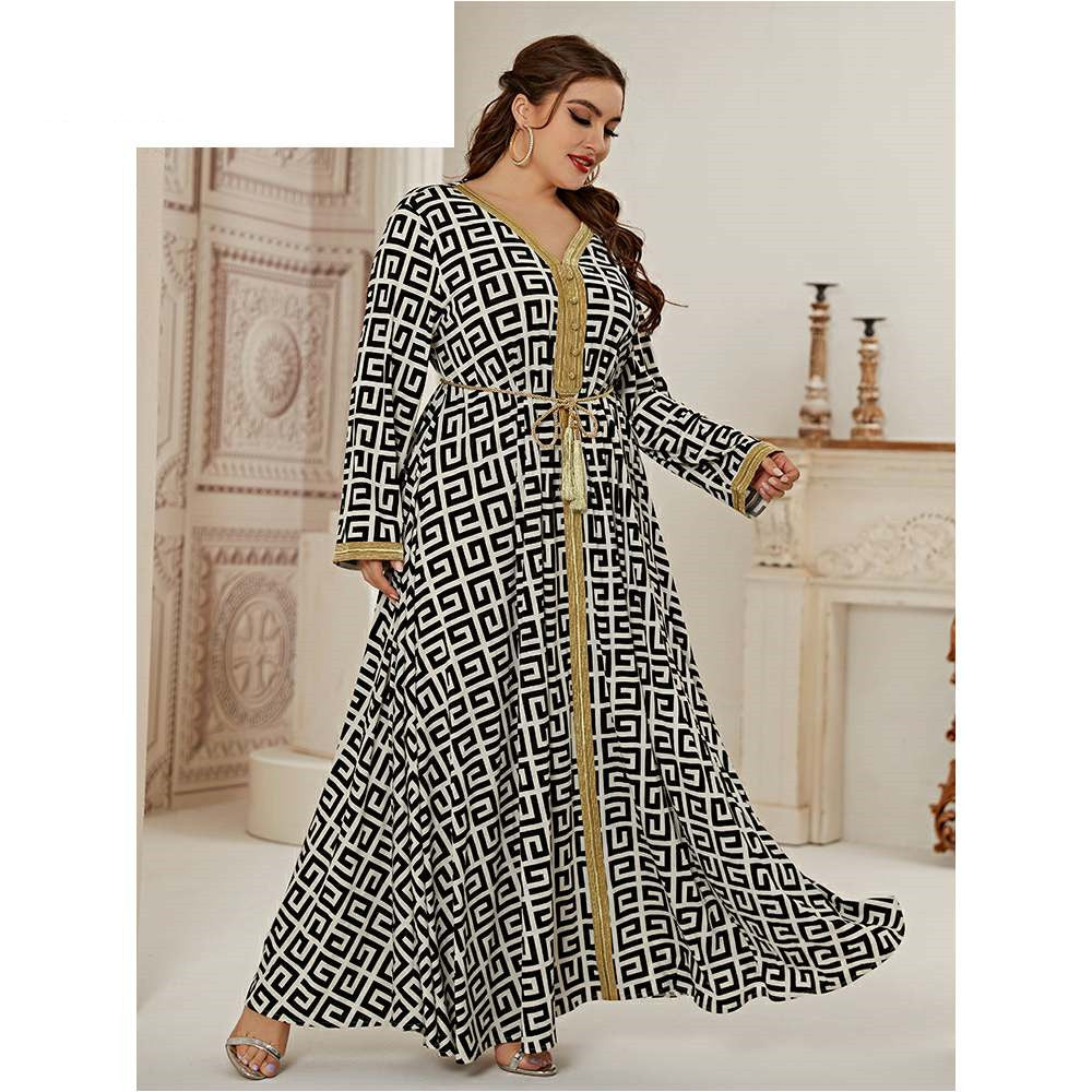 Printed Long Women's Dress