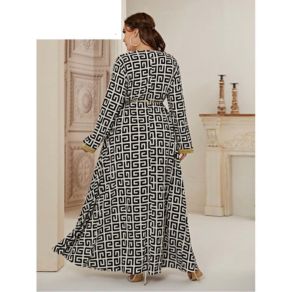 Printed Long Women's Dress