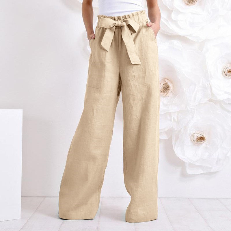 Vintage Elastic Women's Trousers