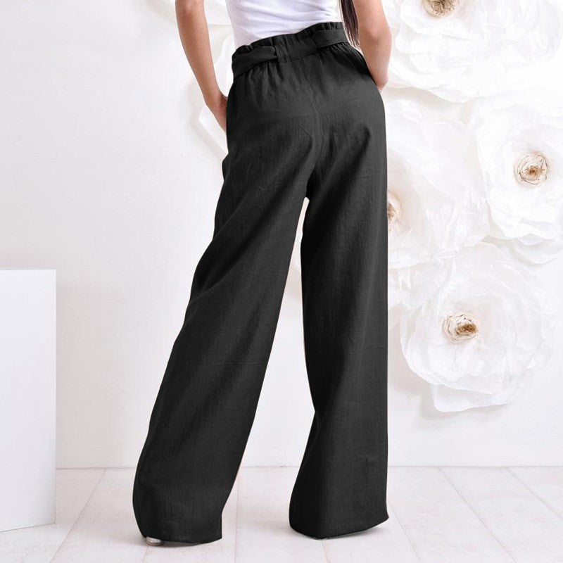 Vintage Elastic Women's Trousers