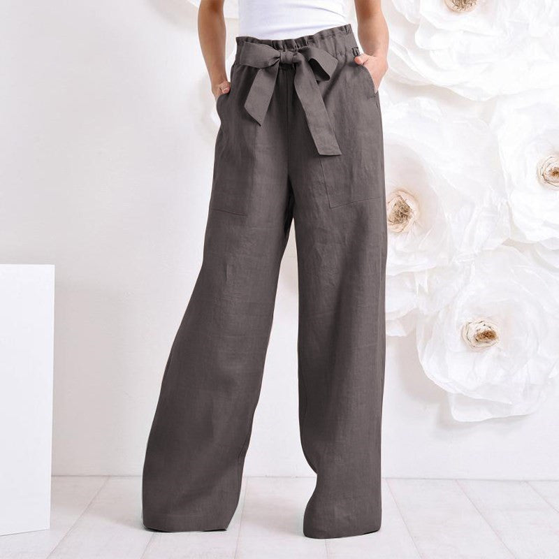 Vintage Elastic Women's Trousers
