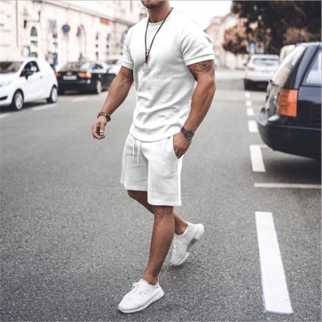 Men's Casual T-shirt & Shorts Set