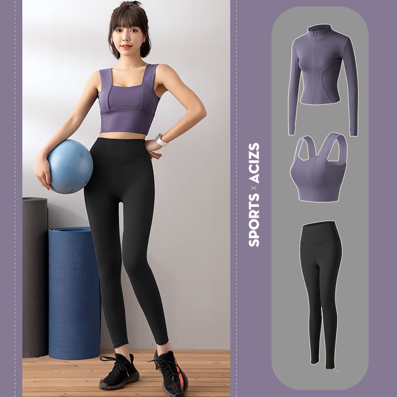 Three-piece Fitness Clothes for Autumn