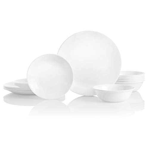 Corelle Winter Frost White Dinnerware Set, 18-Piece