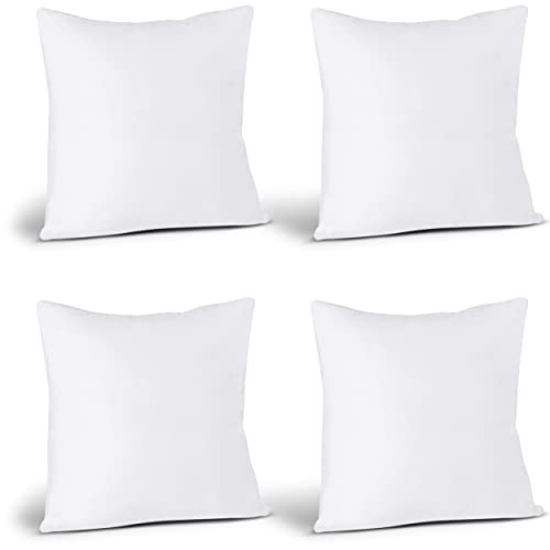 Utopia Bedding Throw Pillow Inserts [Pack of 4]