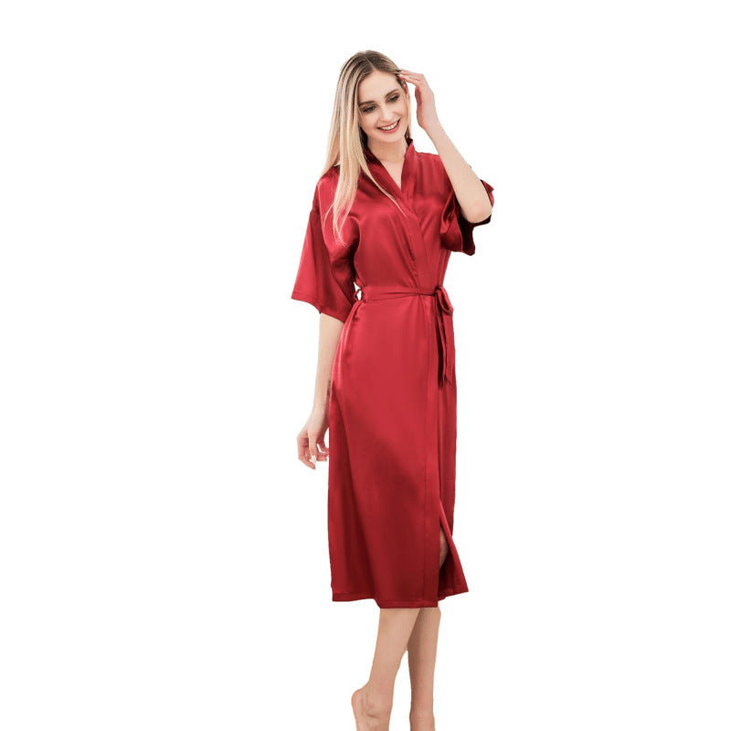 Satin Kimono Robes for Women