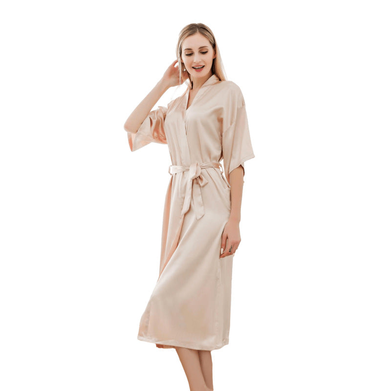 Satin Kimono Robes for Women