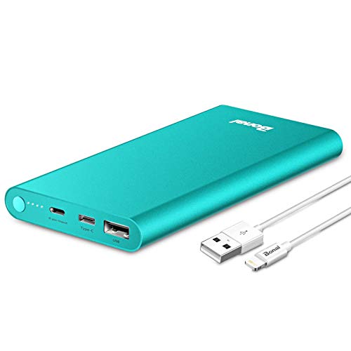 BONAI 12000mAh Portable Charger with USB C High-Speed Charging for iPhone and Samsung