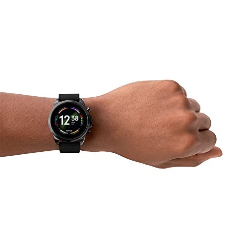 Fossil Gen 6 Stainless Steel and Silicone Smart Watch - Black