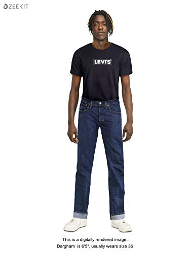 Levi's Men's 501 Original Fit Jeans, Dark Stonewash, 38W x 34L