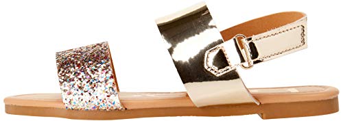 Bebe Glitter Leatherette Sandals