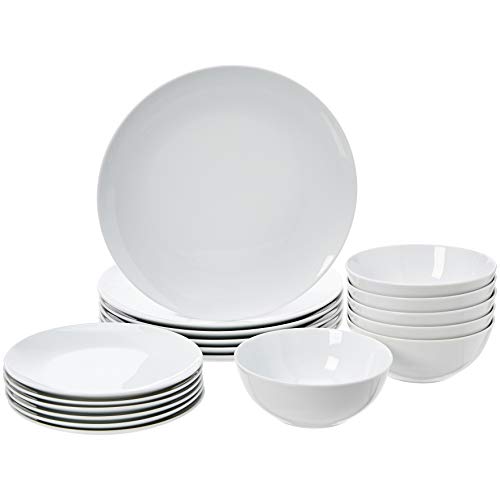Amazon Basics Kitchen Dinnerware Set-18-Piece