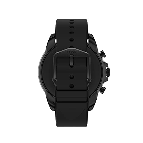 Fossil Gen 6 Stainless Steel and Silicone Smart Watch - Black