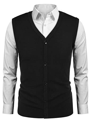 Men's Button Cardigan Vest