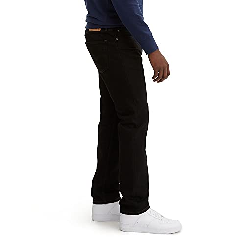 Levi's Men's 505 Regular Fit Jeans, Black, 34W x 32L