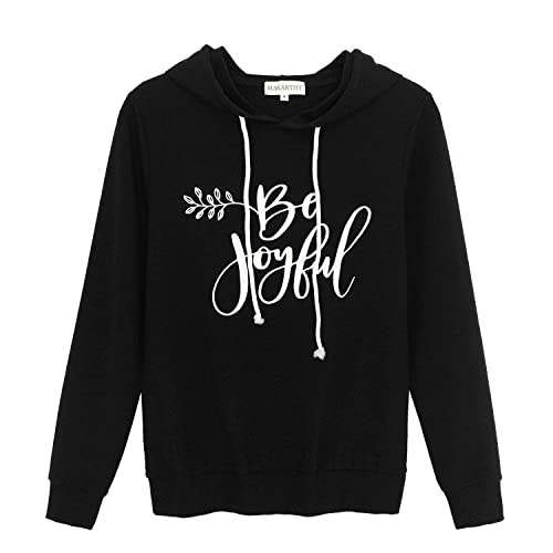 MAKARTHY Letter Print Hoodie Sweatshirt