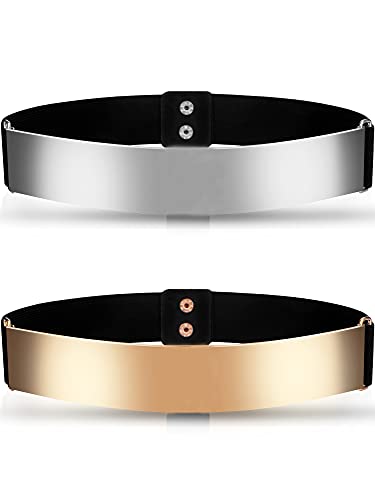 Mirror Stretch Waist Dress Belt for Women