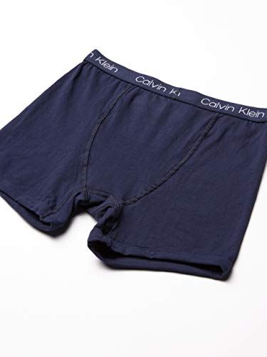 CK Boys Underwear Boxer Briefs, 4 Pack, Black Iris, 16-18