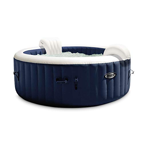 Intex 4-Person Inflatable Hot Tub with 140 Bubble Jets and Heater Pump