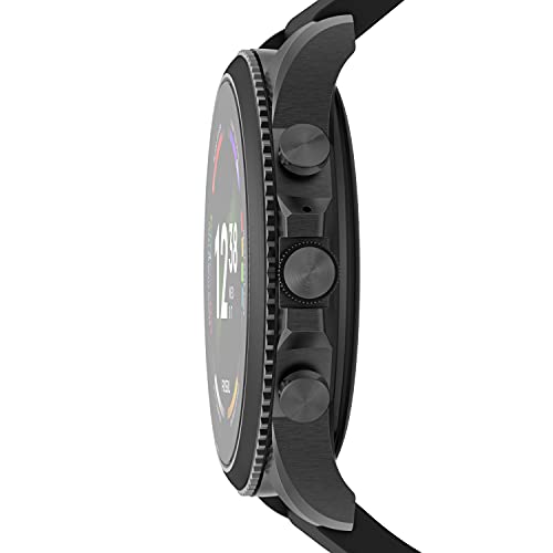 Fossil Gen 6 Stainless Steel and Silicone Smart Watch - Black