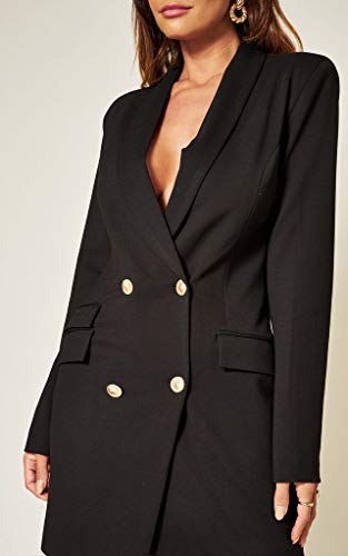 UNIQUE21 Women's Asymmetric Blazer Dress