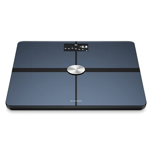 Withings Body+ - Digital Wi-Fi Smart Scale with Automatic Smartphone App Sync, Full Body Composition Including, Body Fat, BMI, Water Percentage, Muscle & Bone Mass, with Pregnancy Tracker & Baby Mode