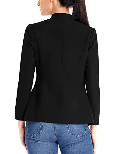 luvamia Women's Open Front Work Blazer Jacket