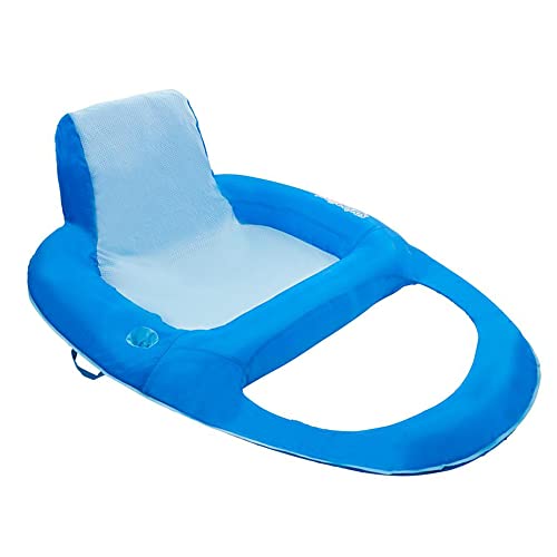 SwimWays Inflatable Pool Recline Lounger with Hyper-Flat Valve