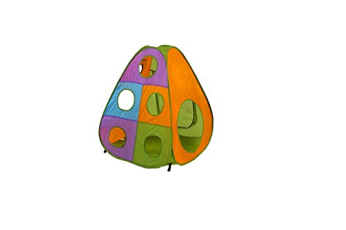 Playz 5-Piece Pop Up Play Tent with Tunnel, Ball Pit and Basketball Hoop