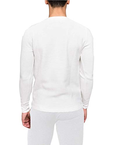 Men's Cotton Thermal Underwear Set (Shirt, Pants, Long Johns, White)