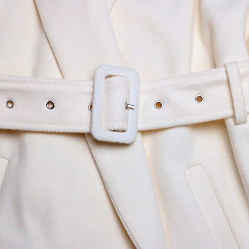SAUKOLE Women's Winter Wool Trench Coat