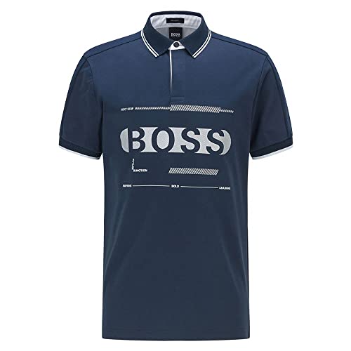 Men's Center Logo Regular Fit Polo Shirt