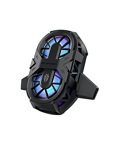 RedMagic Phone Cooler with Dual Fans and RGB Lights for Gaming and Vlogging