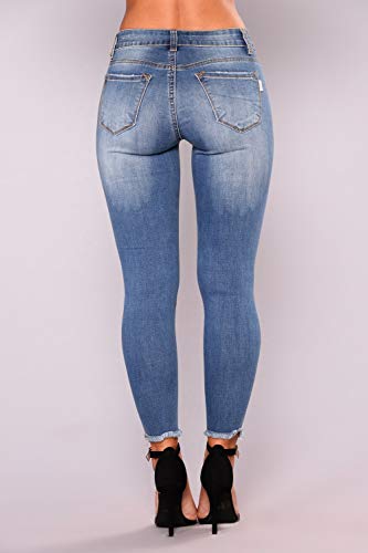 Women's High Waist Ripped Jeans