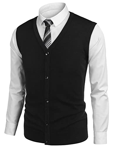 Men's Button Cardigan Vest