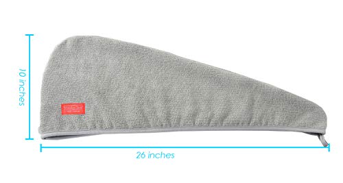 YoulerTex Microfiber Hair Towel Wrap for Women (2 Pack)